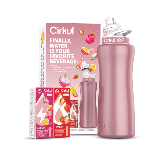 32oz. Rose Gold Stainless Steel Bottle Starter Kit - Premium Bottle