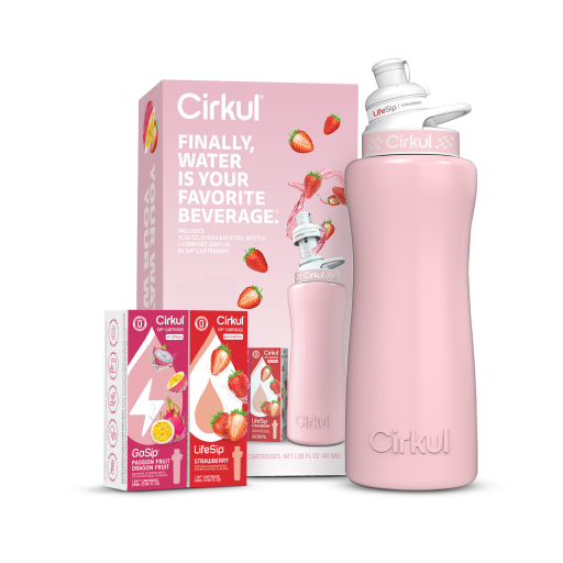 32oz. Blush Pink Stainless Steel Bottle Starter Kit - Essential Simple Choice