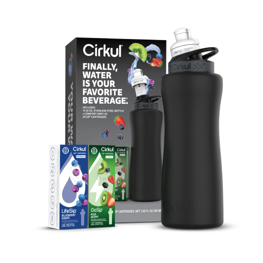 32oz. Matte Black Stainless Steel Bottle Starter Kit - Clean Lite Choice